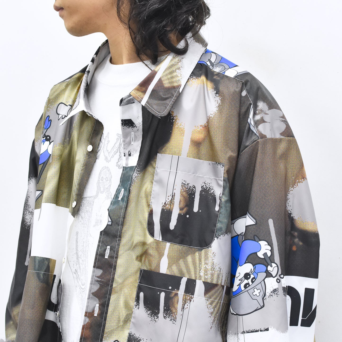 BODYSONG. / FAMOUS PAINTING SHIRTS/ATOZ - WHITE