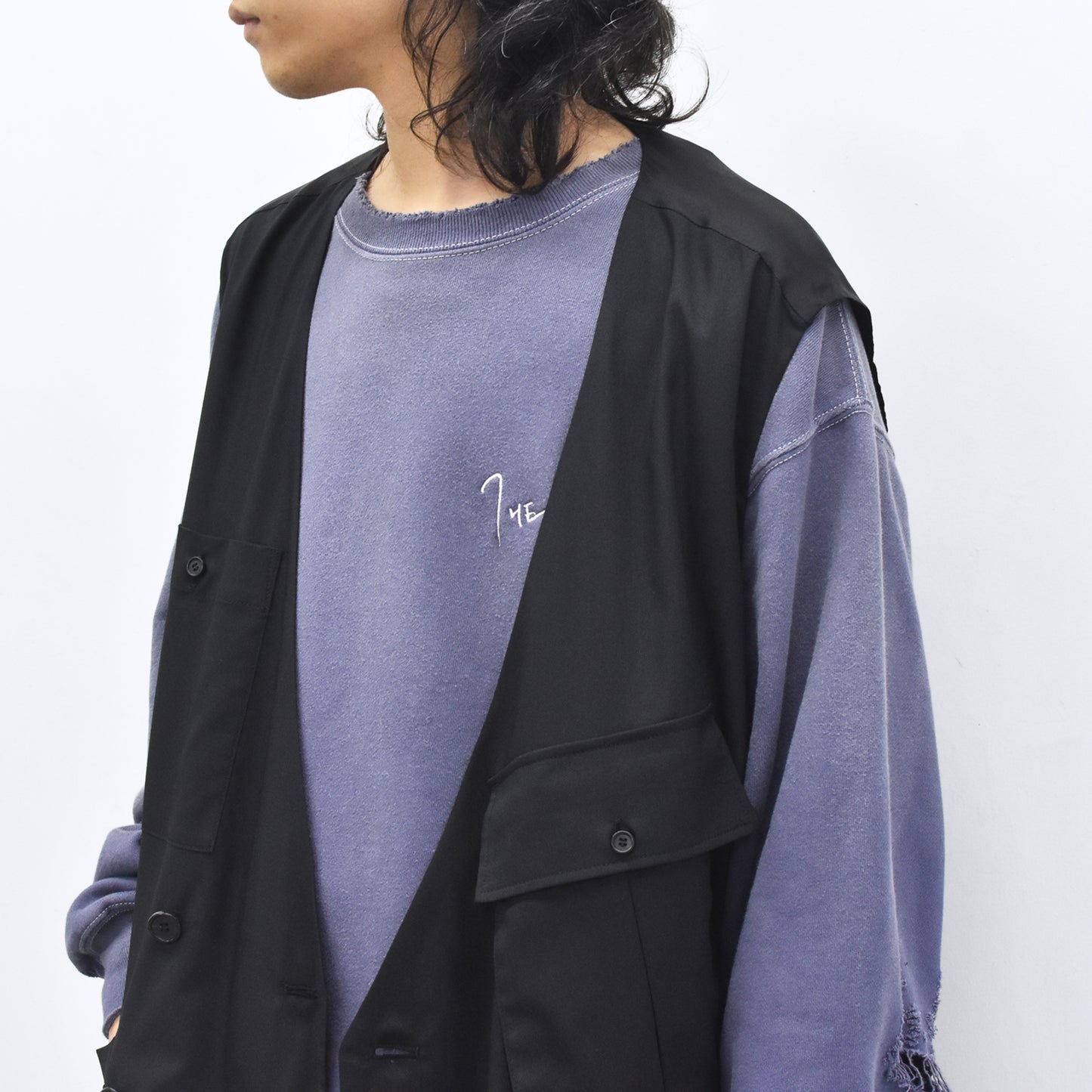 THE JEAN PIERRE / French Army Cargo Jilet - BLACK
