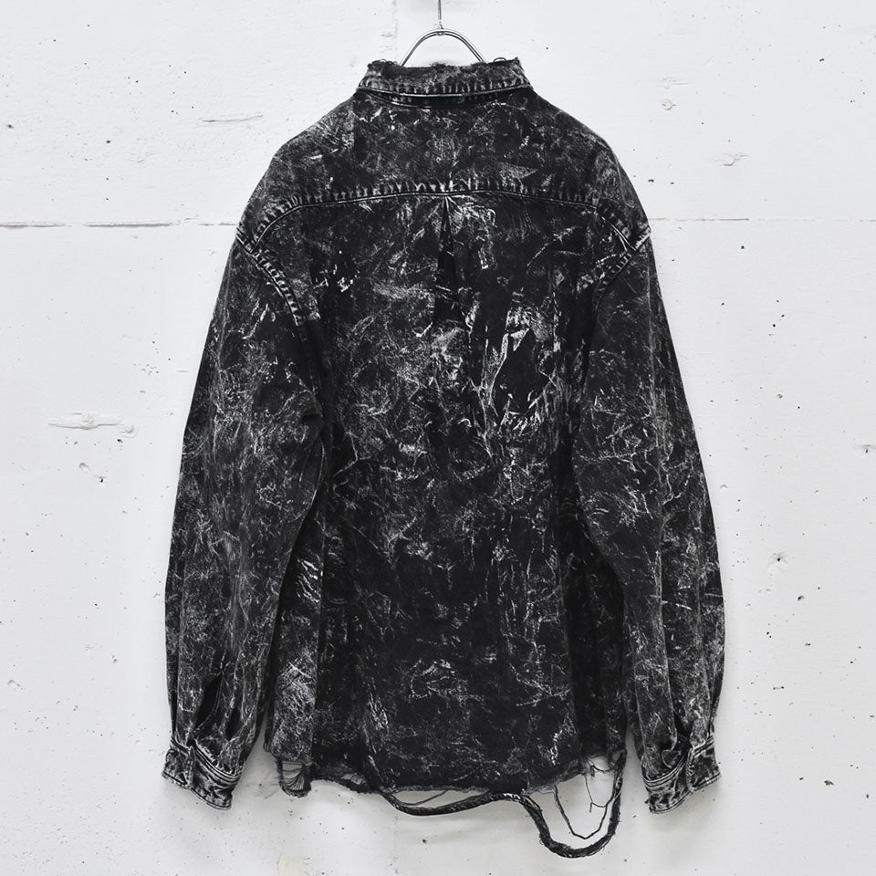 THE JEAN PIERRE / Grunge Denim Shirt - CONTRUST