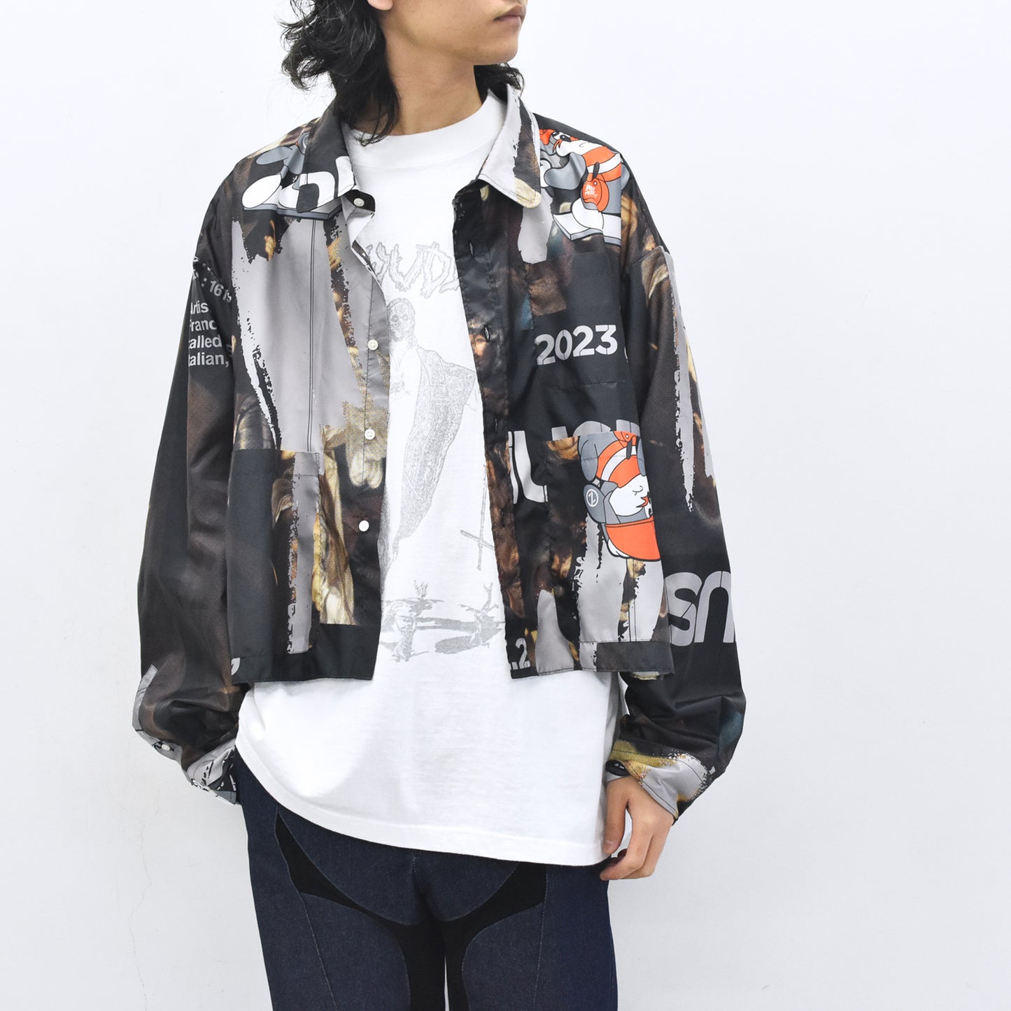 BODYSONG. / FAMOUS PAINTING SHIRTS/ATOZ - BLACK