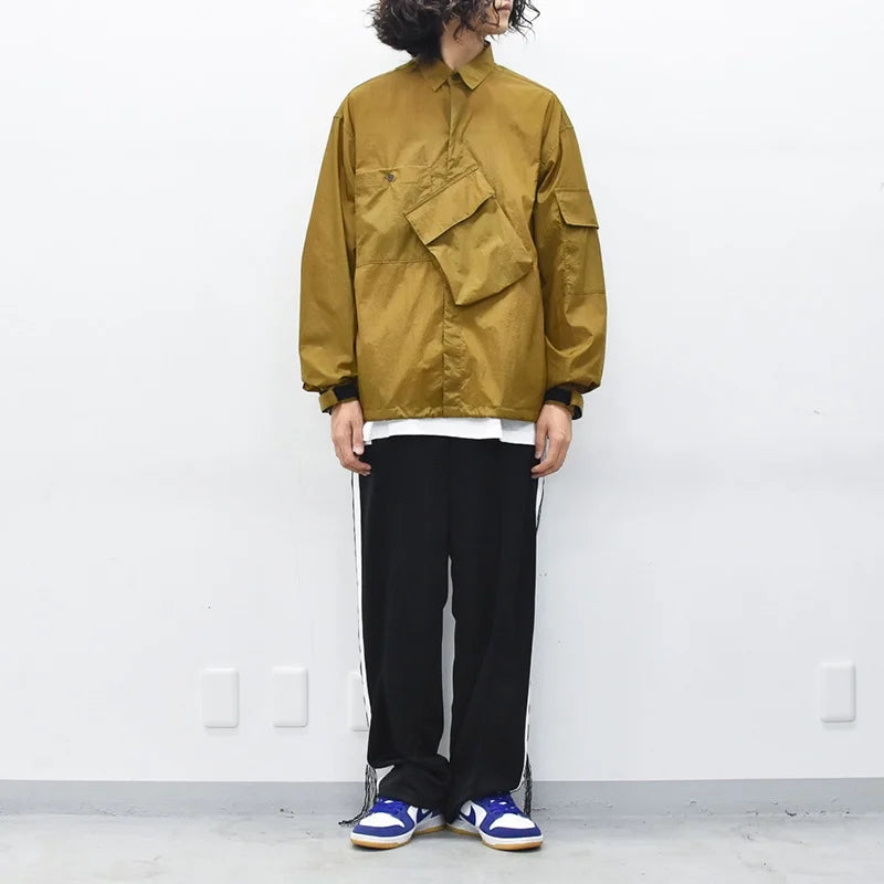 THE JEAN PIERRE / Shell Nylon Shirt - BROWN