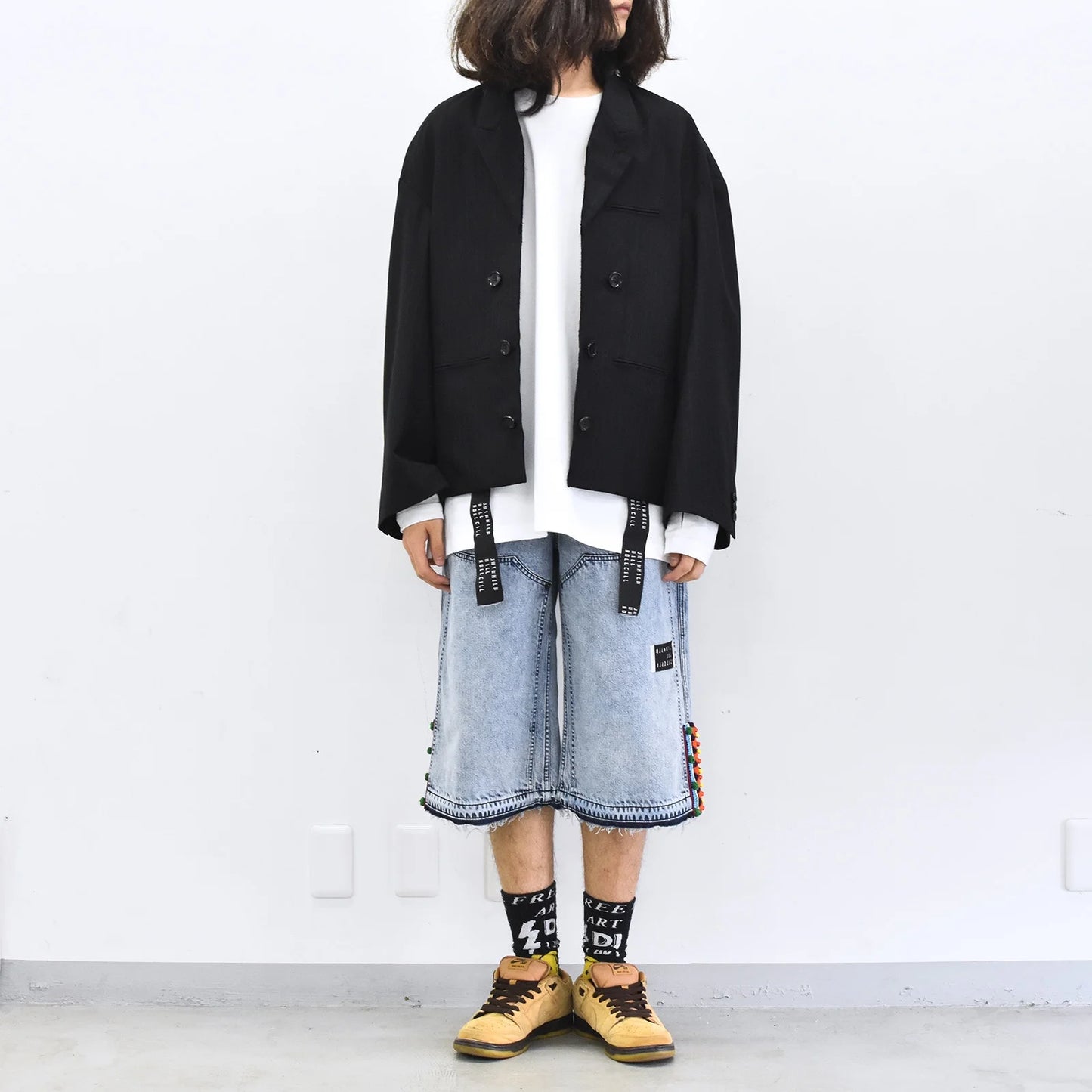 THE JEAN PIERRE / Tear Off Double Jacket - STRIPE
