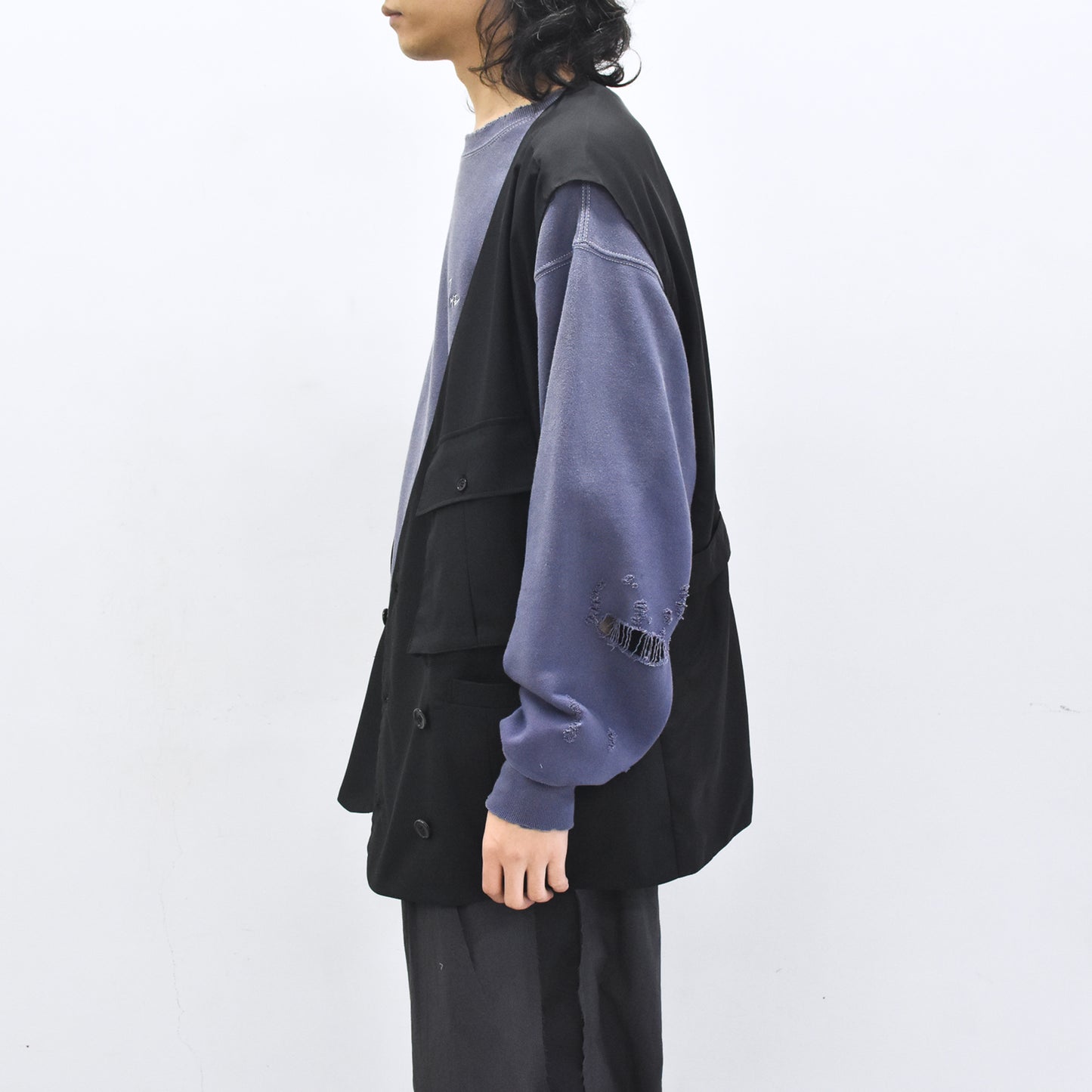 THE JEAN PIERRE / French Army Cargo Jilet - BLACK