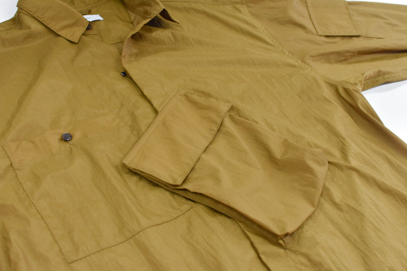 THE JEAN PIERRE / Shell Nylon Shirt - BROWN