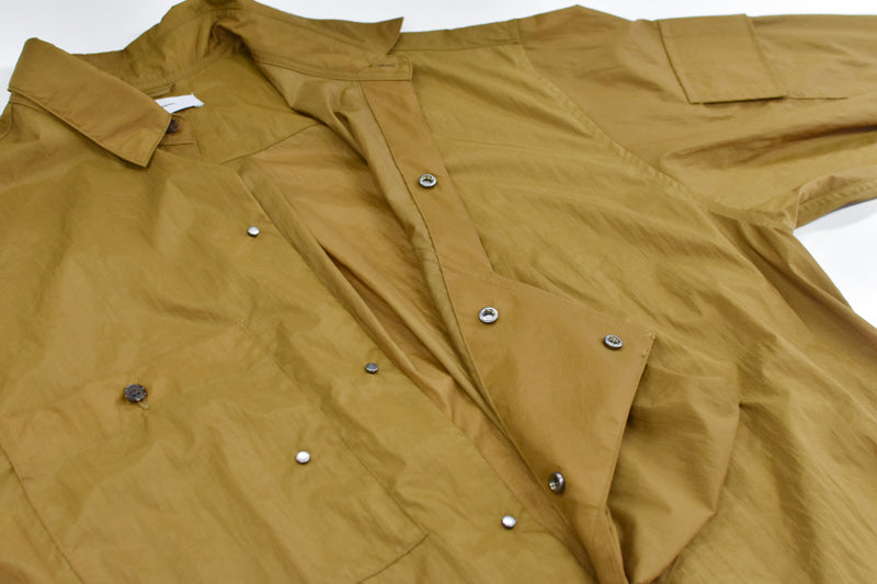 THE JEAN PIERRE / Shell Nylon Shirt - BROWN