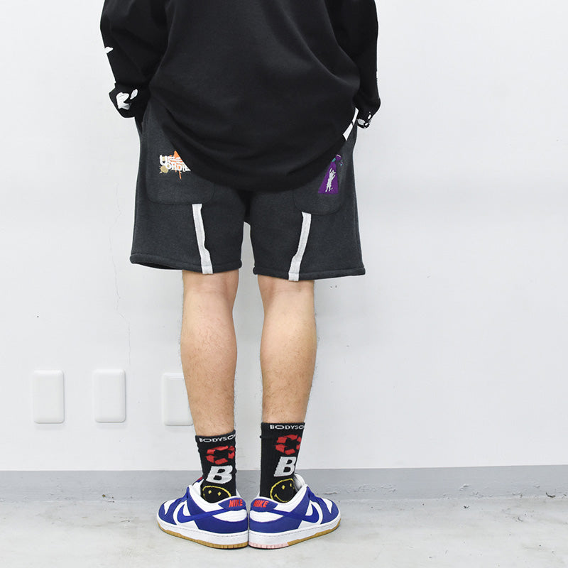JUVENILE HALL ROLLCALL / 1970 SCF FTRX SHORTS - HEATHER CHARCOAL GRAY