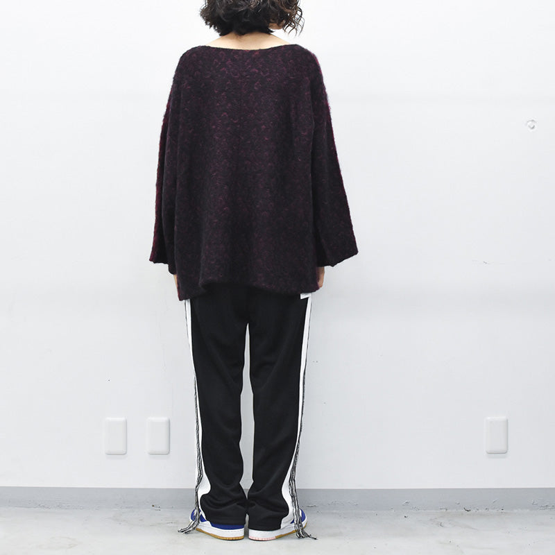 JUVENILE HALL ROLLCALL / 1956 KID MOHAIR LEO PULLOVER - DARK RED
