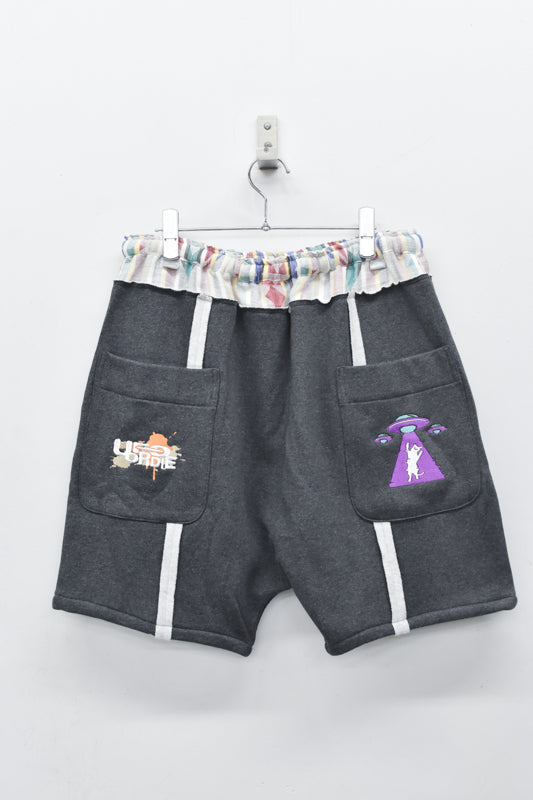 JUVENILE HALL ROLLCALL / 1970 SCF FTRX SHORTS - HEATHER CHARCOAL GRAY
