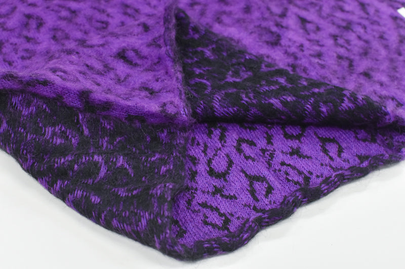 JUVENILE HALL ROLLCALL / 1956 KID MOHAIR LEO PULLOVER - PURPLE