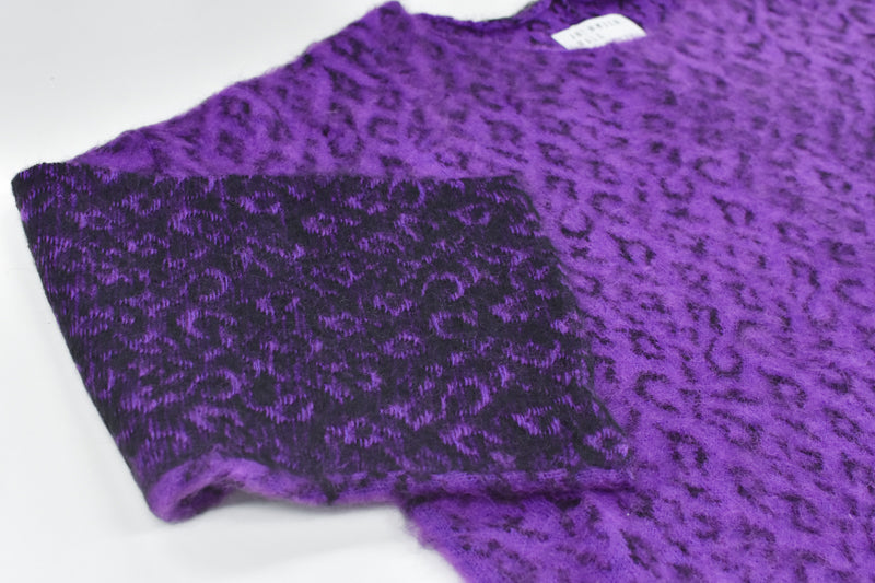JUVENILE HALL ROLLCALL / 1956 KID MOHAIR LEO PULLOVER - PURPLE