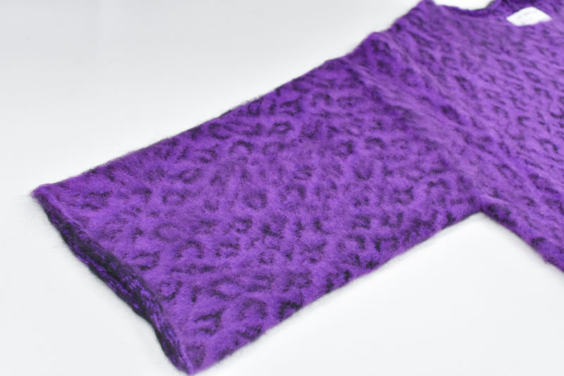 JUVENILE HALL ROLLCALL / 1956 KID MOHAIR LEO PULLOVER - PURPLE