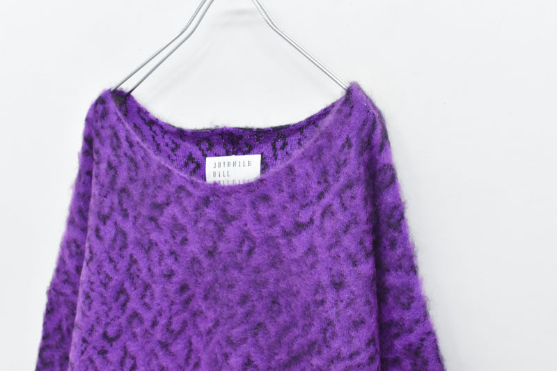 JUVENILE HALL ROLLCALL / 1956 KID MOHAIR LEO PULLOVER - PURPLE