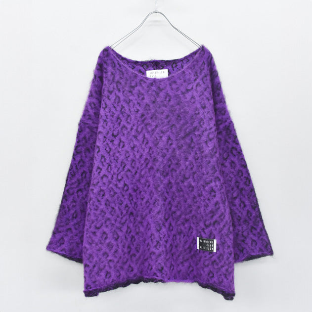 JUVENILE HALL ROLLCALL / 1956 KID MOHAIR LEO PULLOVER - PURPLE