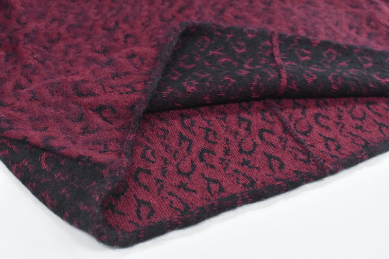 JUVENILE HALL ROLLCALL / 1956 KID MOHAIR LEO PULLOVER - DARK RED