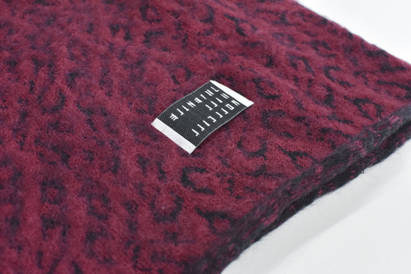 JUVENILE HALL ROLLCALL / 1956 KID MOHAIR LEO PULLOVER - DARK RED