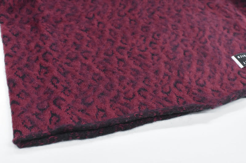 JUVENILE HALL ROLLCALL / 1956 KID MOHAIR LEO PULLOVER - DARK RED