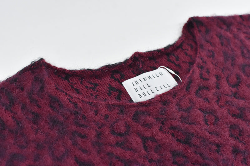 JUVENILE HALL ROLLCALL / 1956 KID MOHAIR LEO PULLOVER - DARK RED