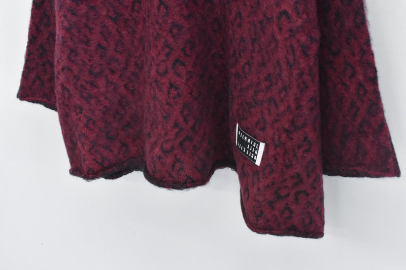 JUVENILE HALL ROLLCALL / 1956 KID MOHAIR LEO PULLOVER - DARK RED
