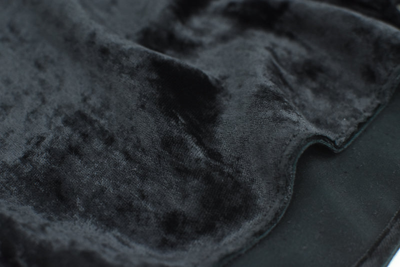 THE JEAN PIERRE / Dove Chambray Velvet Shirt - BLUE BLACK