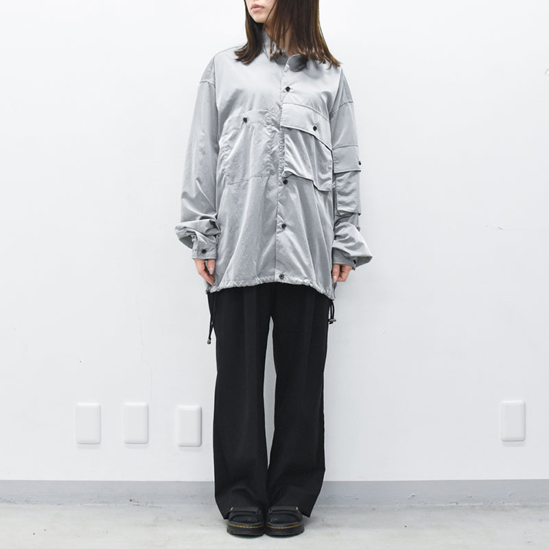 THE JEAN PIERRE / French Military Nylon Shirt - ICE GRAY