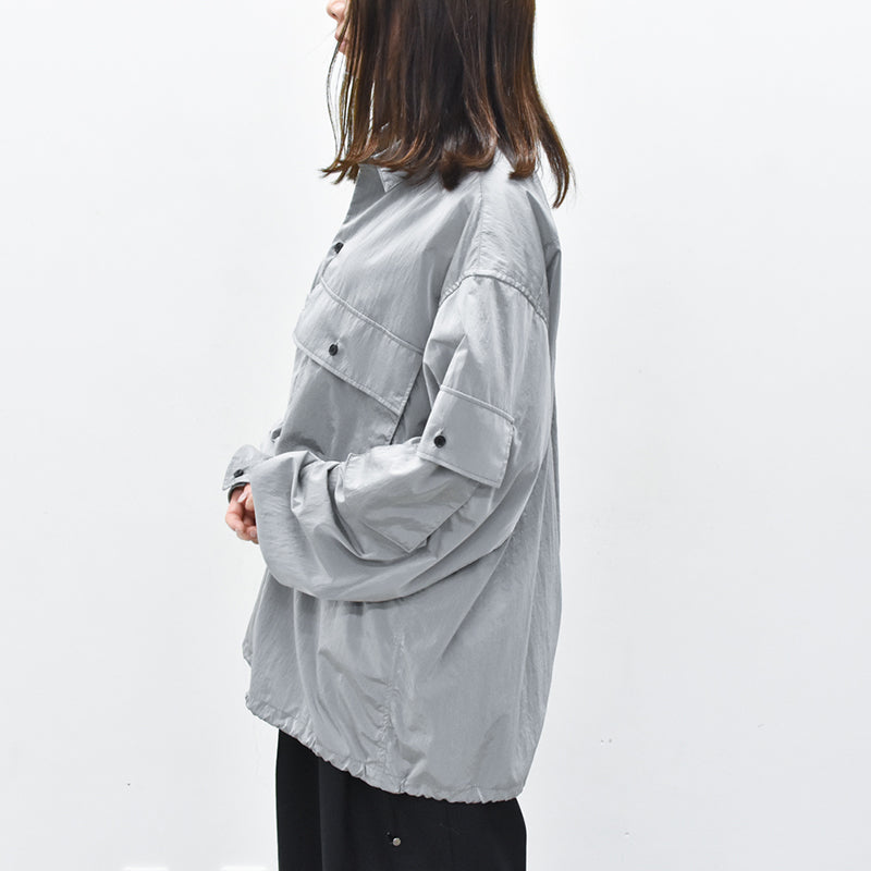 THE JEAN PIERRE / French Military Nylon Shirt - ICE GRAY