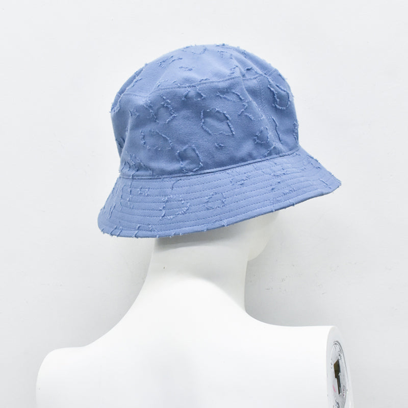 THE JEAN PIERRE / Grunge Jacquard Bucket Hat - GREIGE BLUE