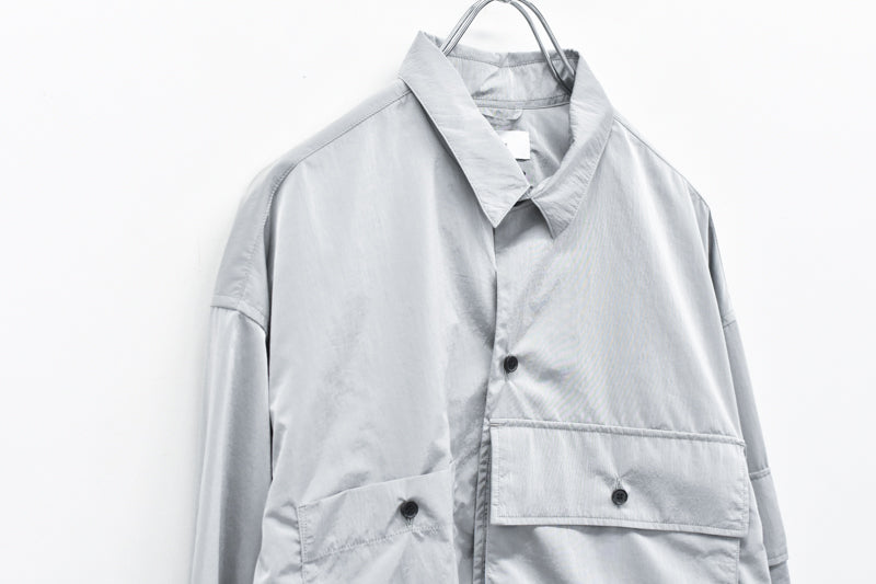 THE JEAN PIERRE / French Military Nylon Shirt - ICE GRAY