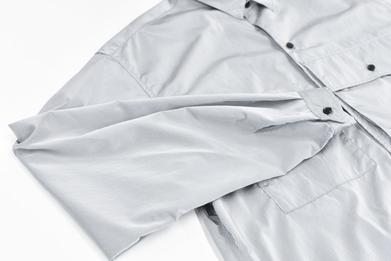 THE JEAN PIERRE / French Military Nylon Shirt - ICE GRAY