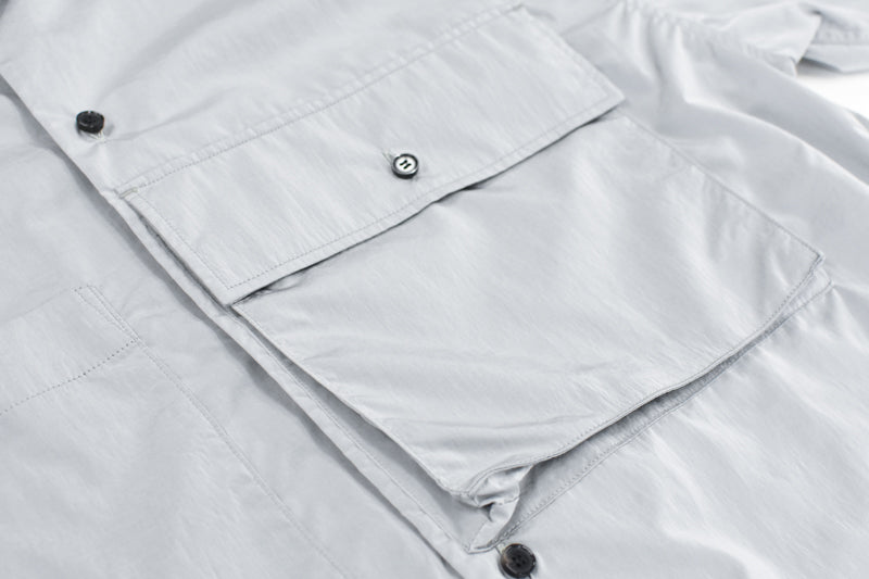 THE JEAN PIERRE / French Military Nylon Shirt - ICE GRAY