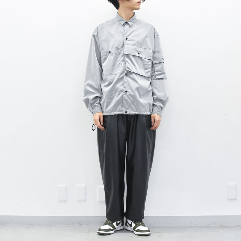 THE JEAN PIERRE / French Military Nylon Shirt - ICE GRAY