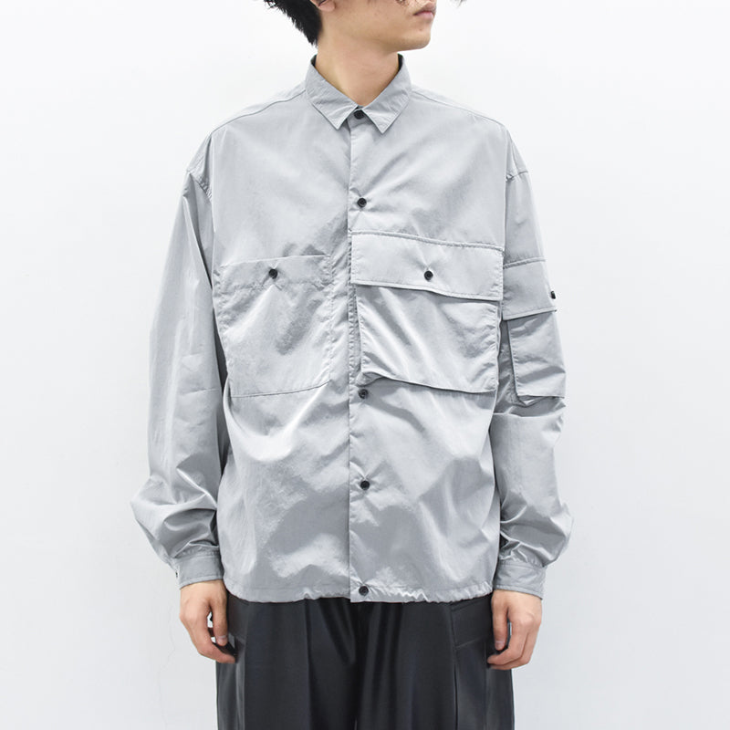 THE JEAN PIERRE / French Military Nylon Shirt - ICE GRAY