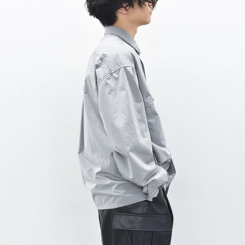 THE JEAN PIERRE / French Military Nylon Shirt - ICE GRAY