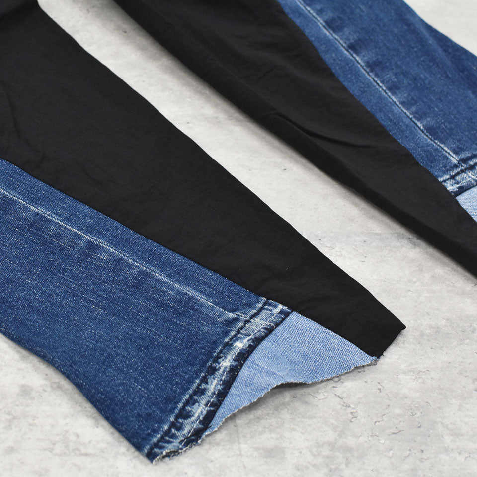 BODYSONG. / REMODELED DENIM FRONT + LAYERED TRAINING PT
