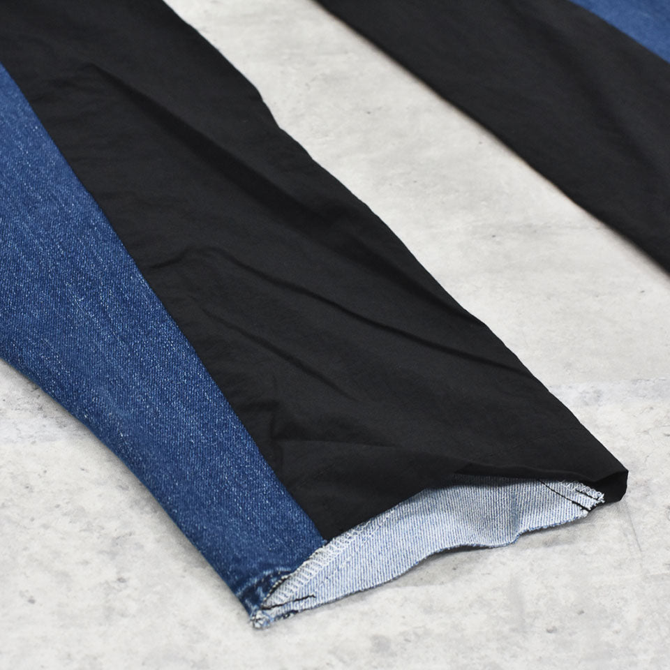 BODYSONG. / REMODELED DENIM FRONT + LAYERED TRAINING PT