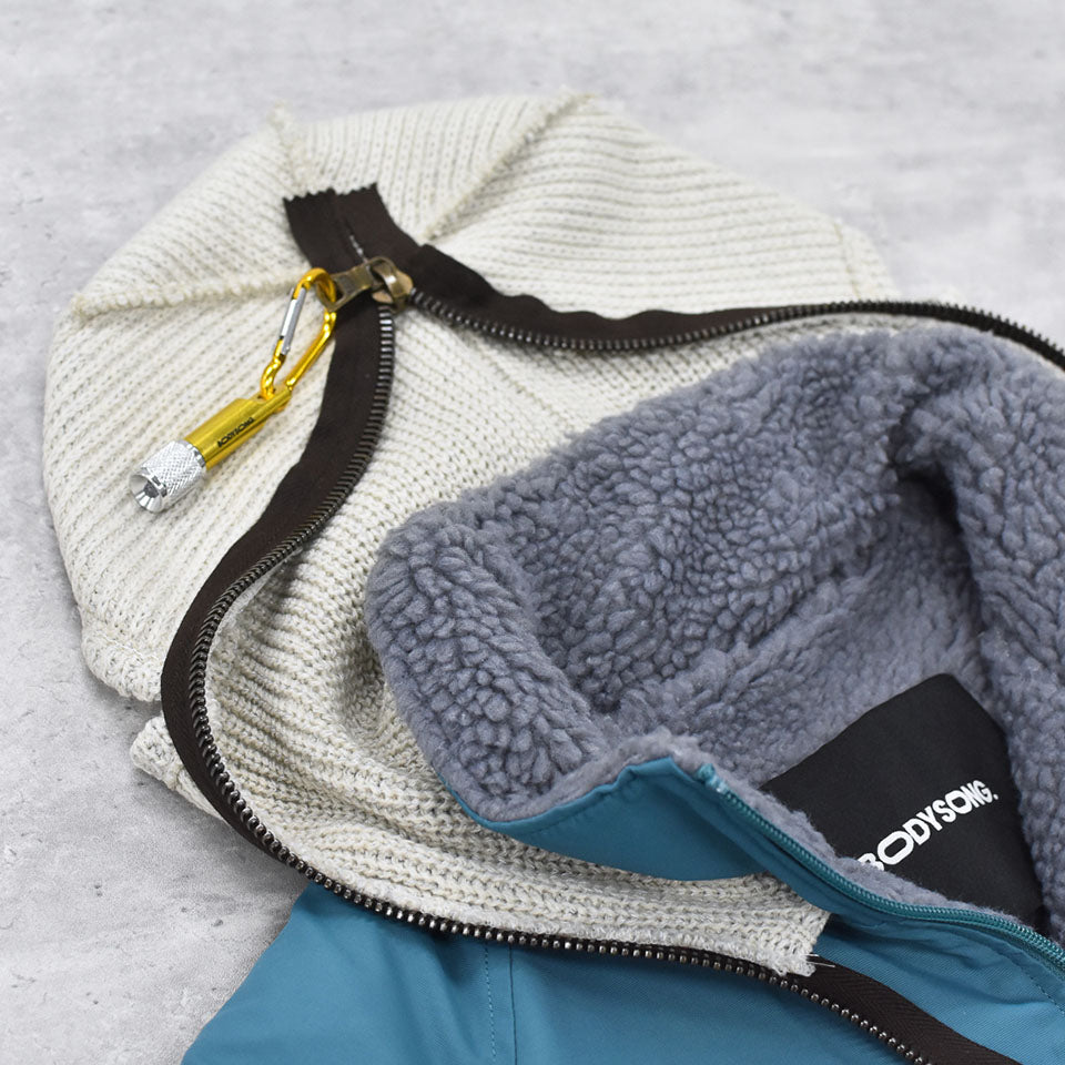 BODYSONG. / REFLECTIVE BALACLAVA BLOUSON - BLUE
