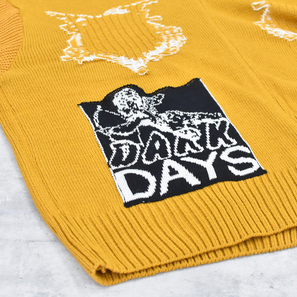 BODYSONG. / REVERSIBLE BALACLAVA SWEATER - ORANGE