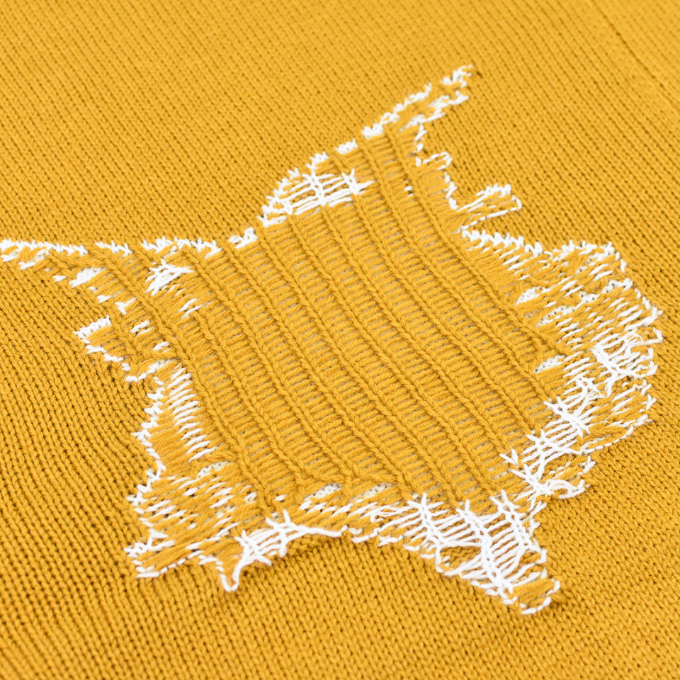 BODYSONG. / REVERSIBLE BALACLAVA SWEATER - ORANGE