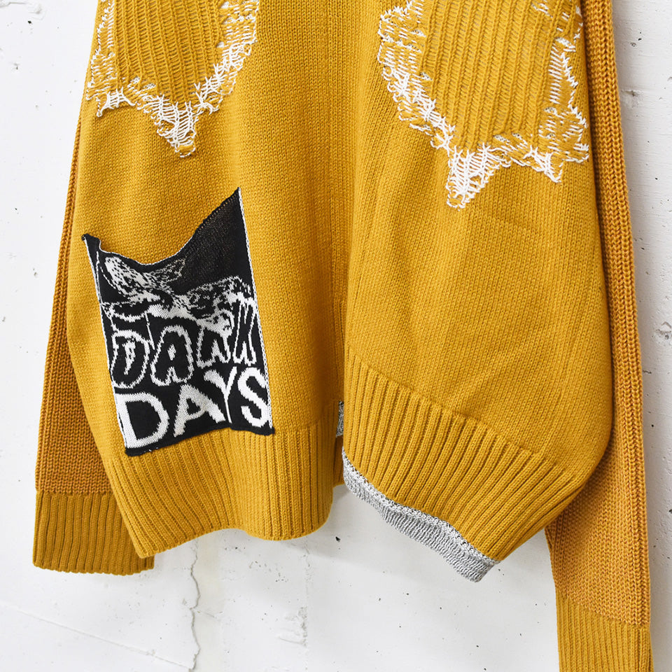 BODYSONG. / REVERSIBLE BALACLAVA SWEATER - ORANGE
