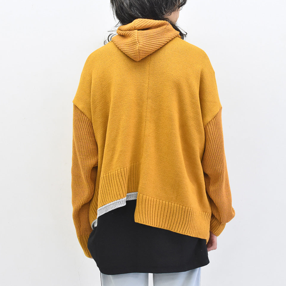 BODYSONG. / REVERSIBLE BALACLAVA SWEATER - ORANGE
