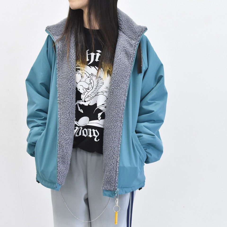 BODYSONG. / REFLECTIVE BALACLAVA BLOUSON - BLUE