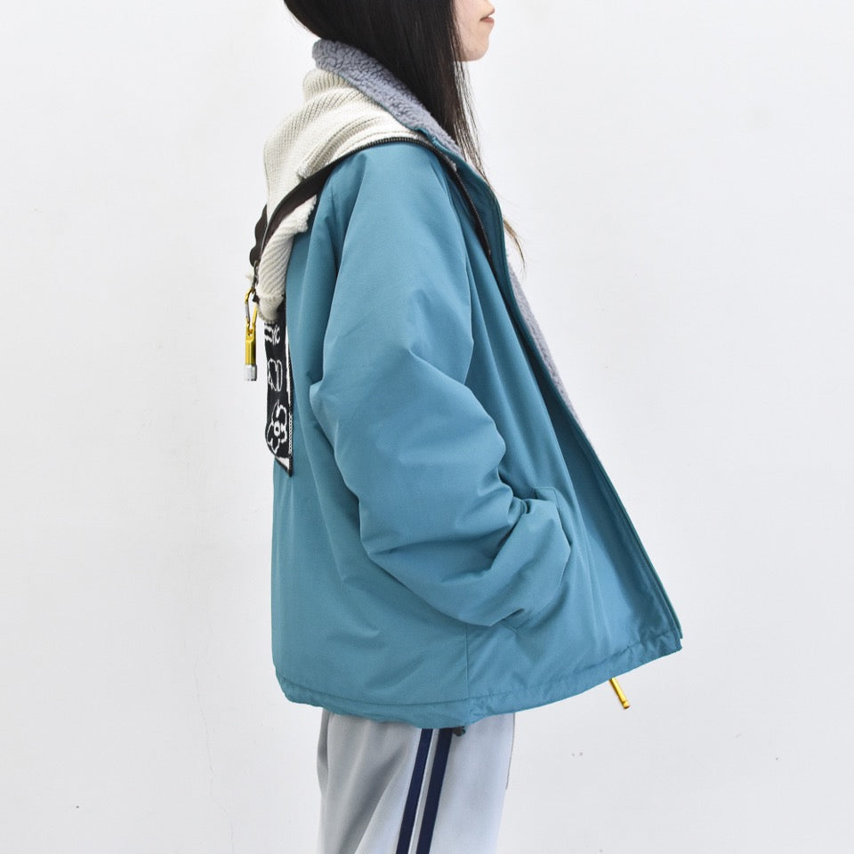 BODYSONG. / REFLECTIVE BALACLAVA BLOUSON - BLUE