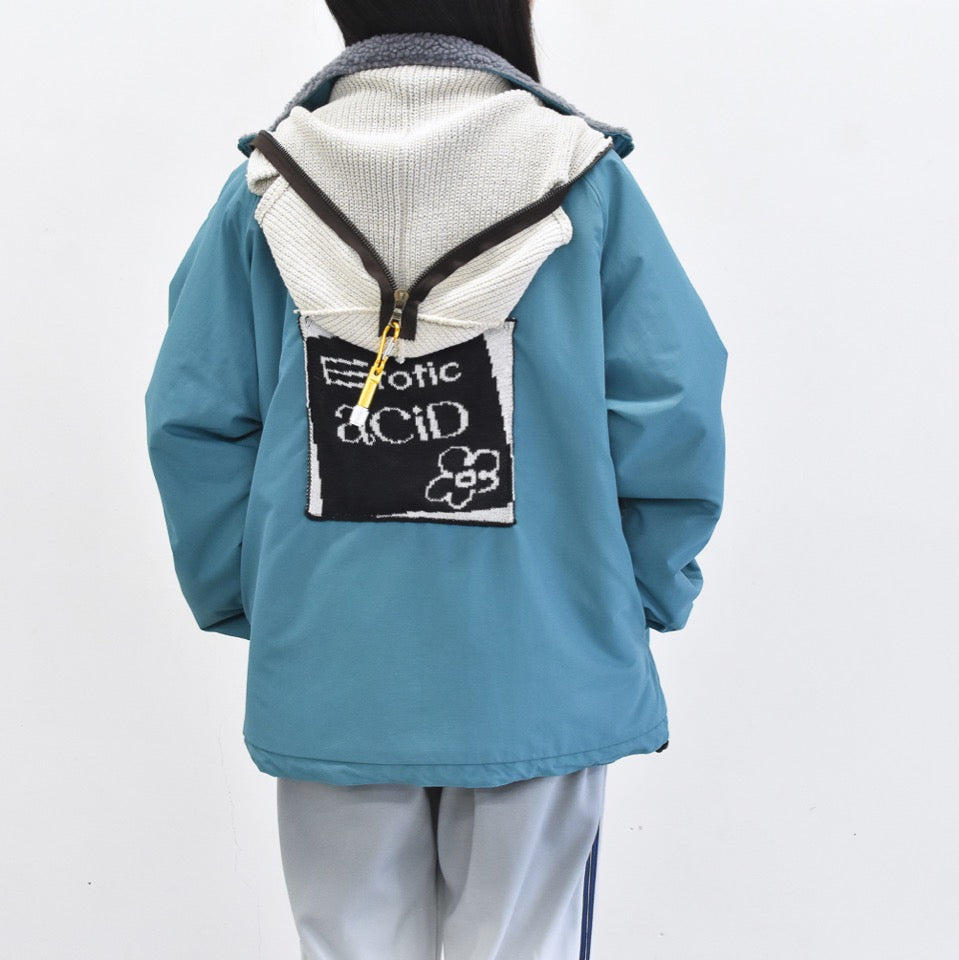BODYSONG. / REFLECTIVE BALACLAVA BLOUSON - BLUE