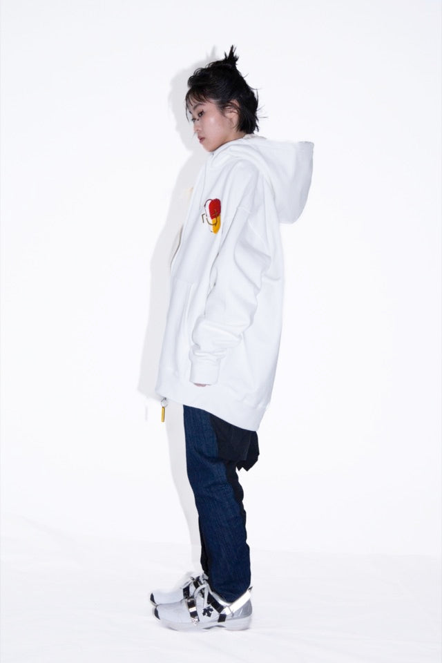 BODYSONG. / REMODELED DENIM FRONT + LAYERED TRAINING PT