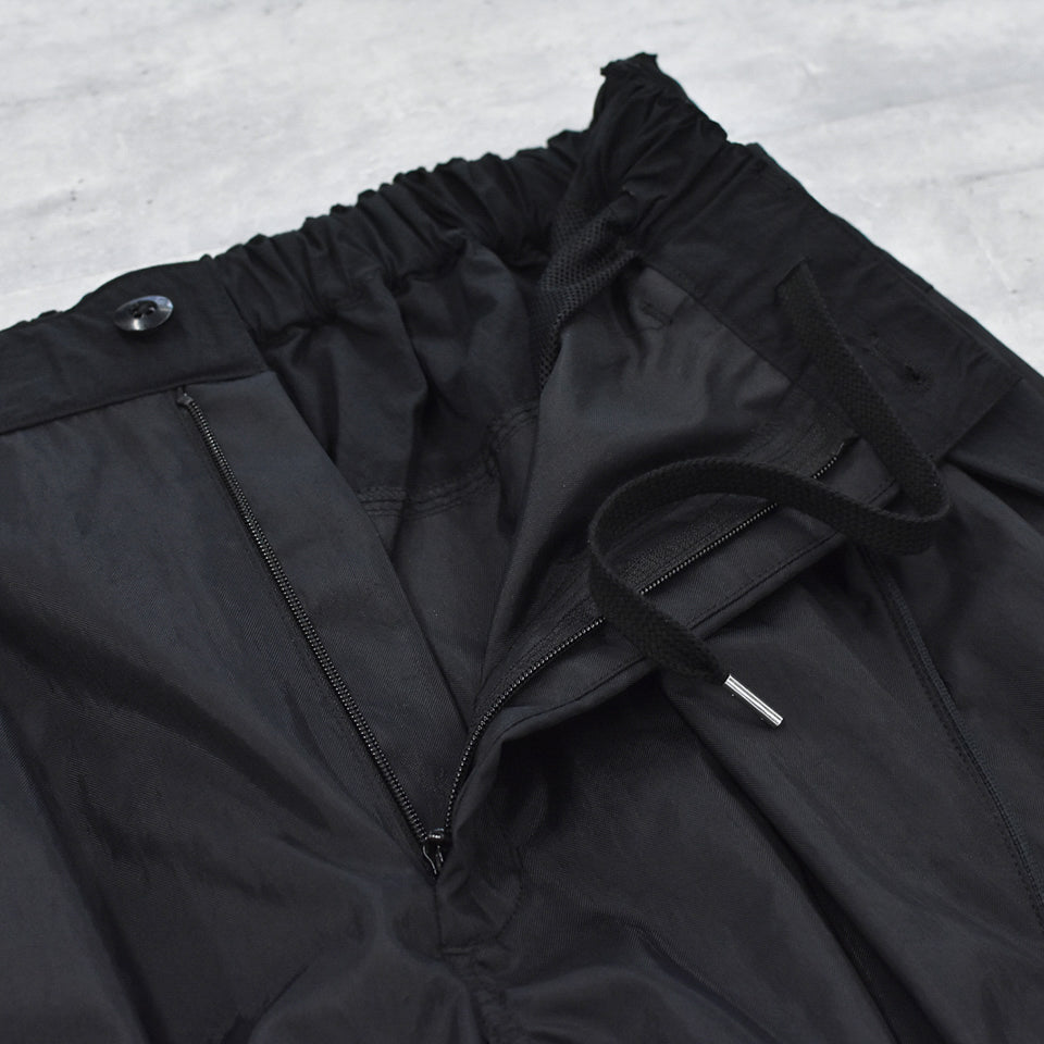 elephant TRIBAL fabrics / 3D Snow Camo Nylon Pants - BLACK