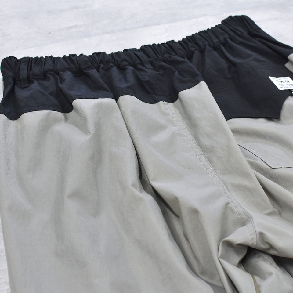 elephant TRIBAL fabrics / 3D Snow Camo Nylon Pants - COOL GRAY