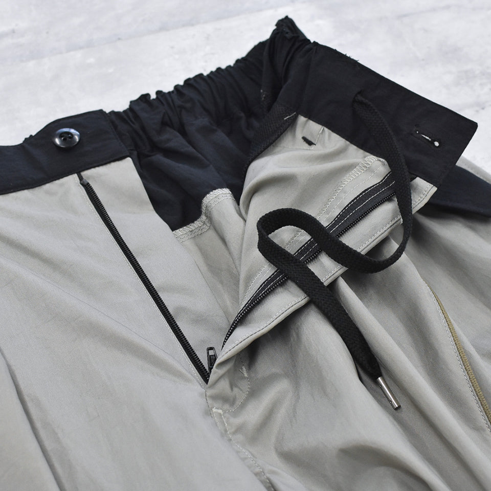 elephant TRIBAL fabrics / 3D Snow Camo Nylon Pants - COOL GRAY