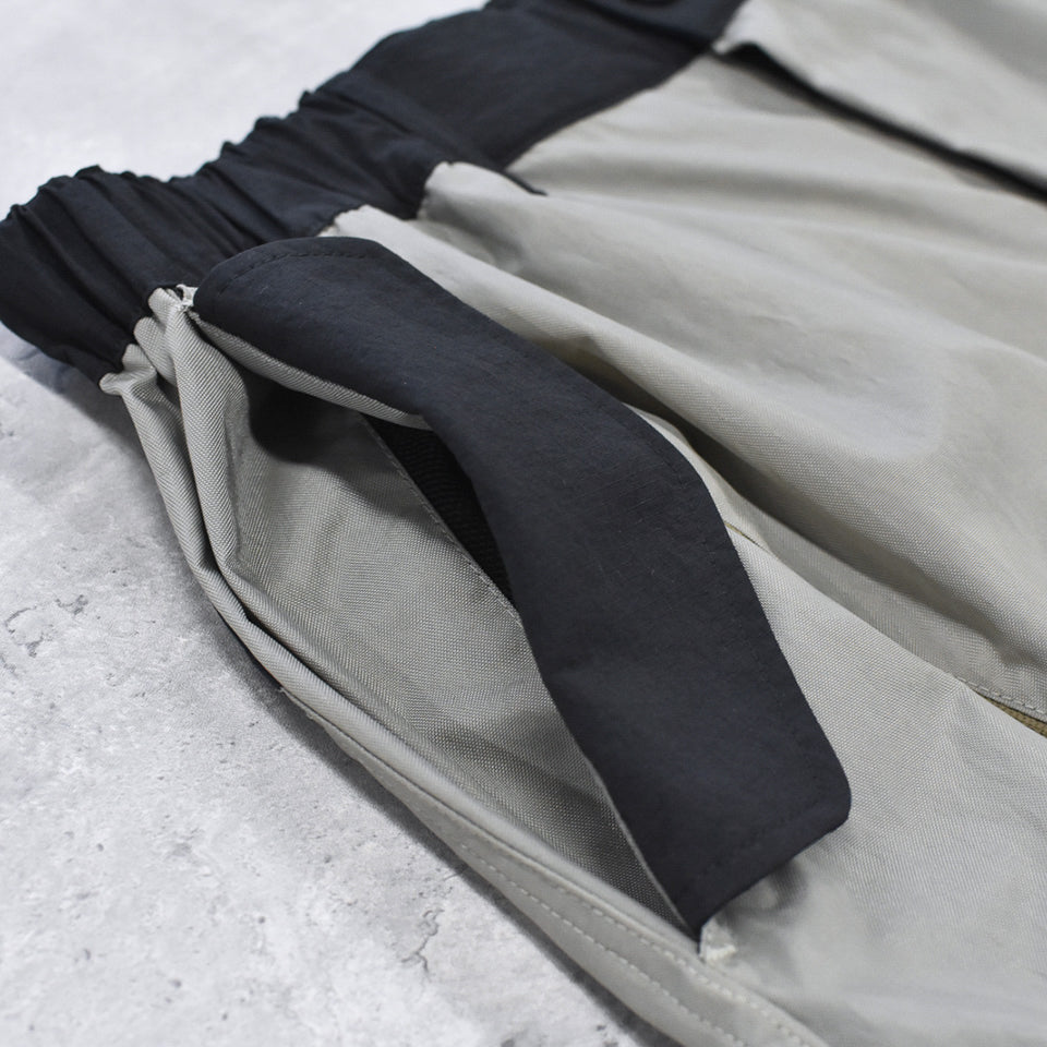 elephant TRIBAL fabrics / 3D Snow Camo Nylon Pants - COOL GRAY