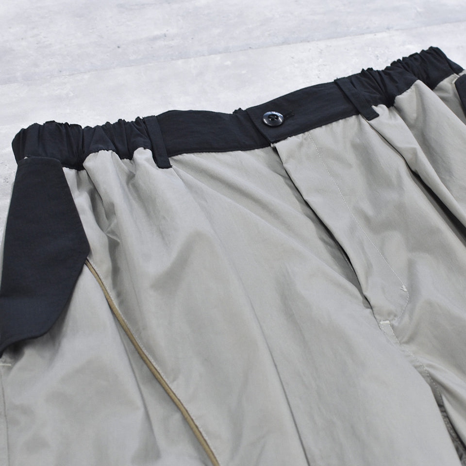 elephant TRIBAL fabrics / 3D Snow Camo Nylon Pants - COOL GRAY