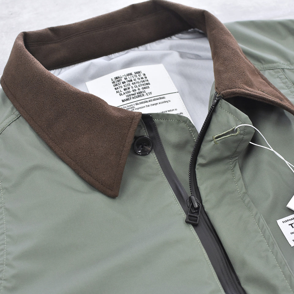 elephant TRIBAL fabrics / Shell Hunting JKT - CELADON