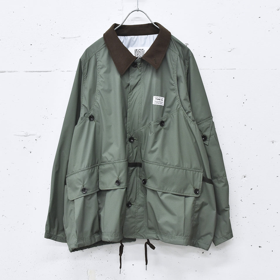 elephant TRIBAL fabrics / Shell Hunting JKT - CELADON